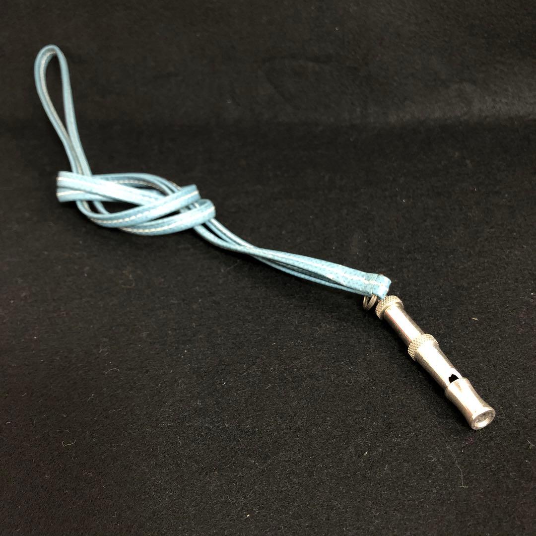 HERMES エルメス　犬笛　ドッグホイッスル　ブルージーン