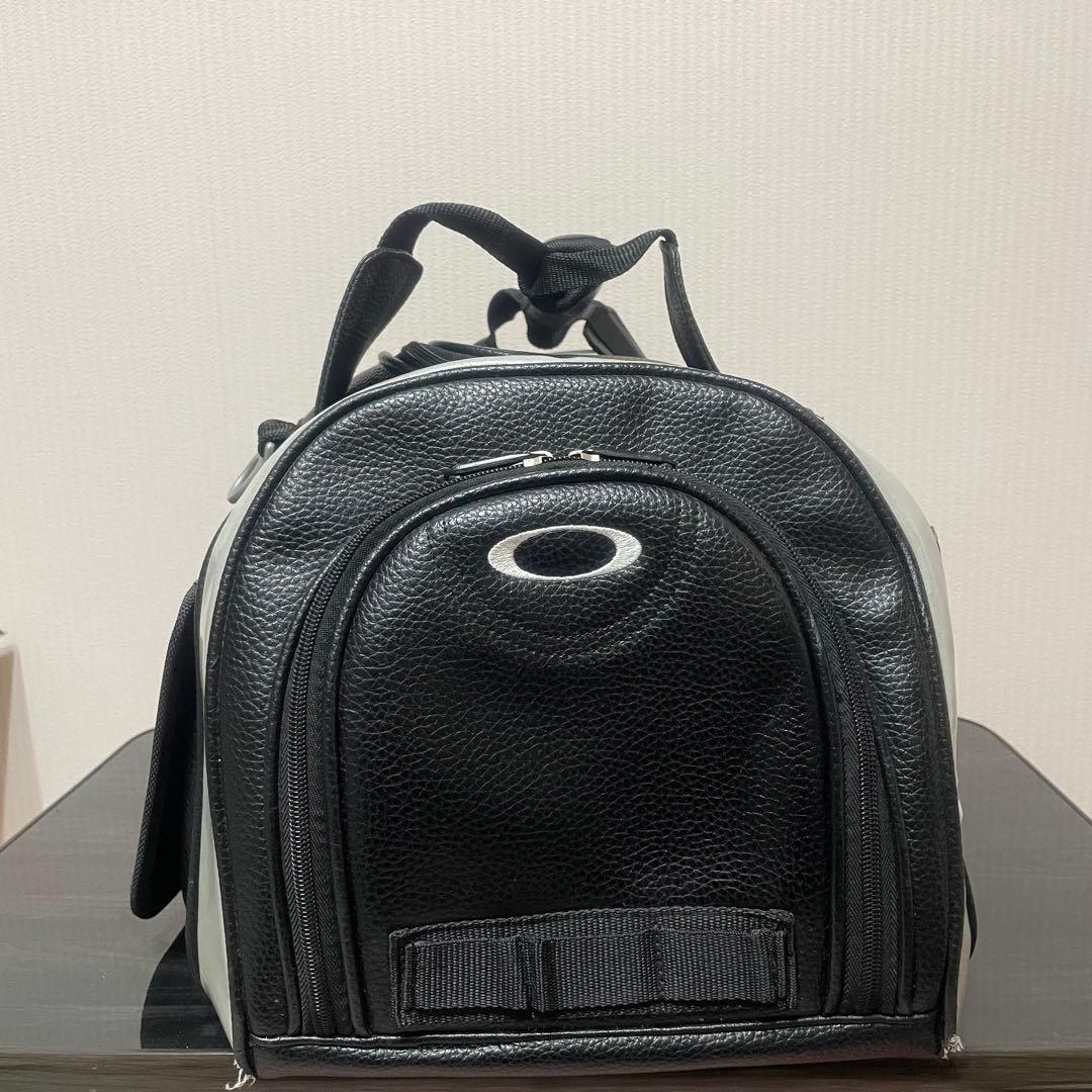 Oakley オークリー　ゴルフバッグ　ボストンバッグ　レザー　ブラック　刺繍