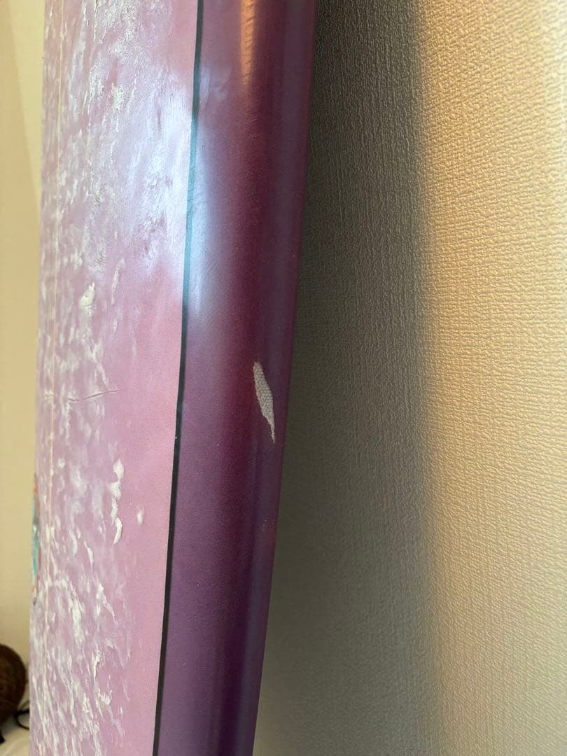 値下げしました！！ デニスパング　6'8 紫色　カバー　リーシュ　フィン付き