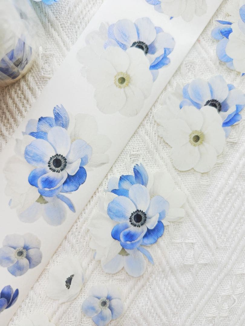 娜娜工坊《霜天染蓝》海外マスキングテープ マステ 【2715】