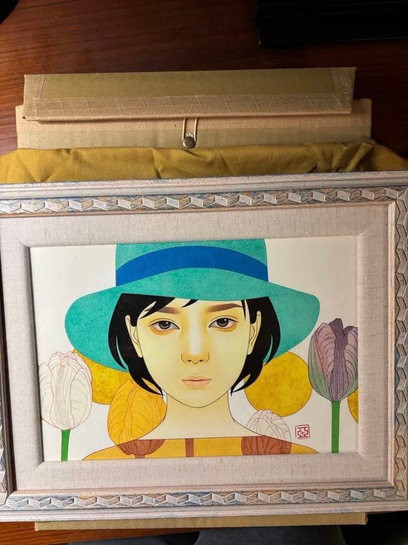 【真作】中原亜里沙 直筆一点もの P3号 伊勢丹特注オーダー 完備品 ※期間限定