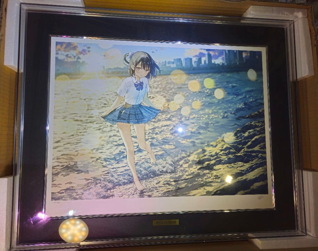 アールビバン カントク 版画 REFLECTION 元箱 保証書有り