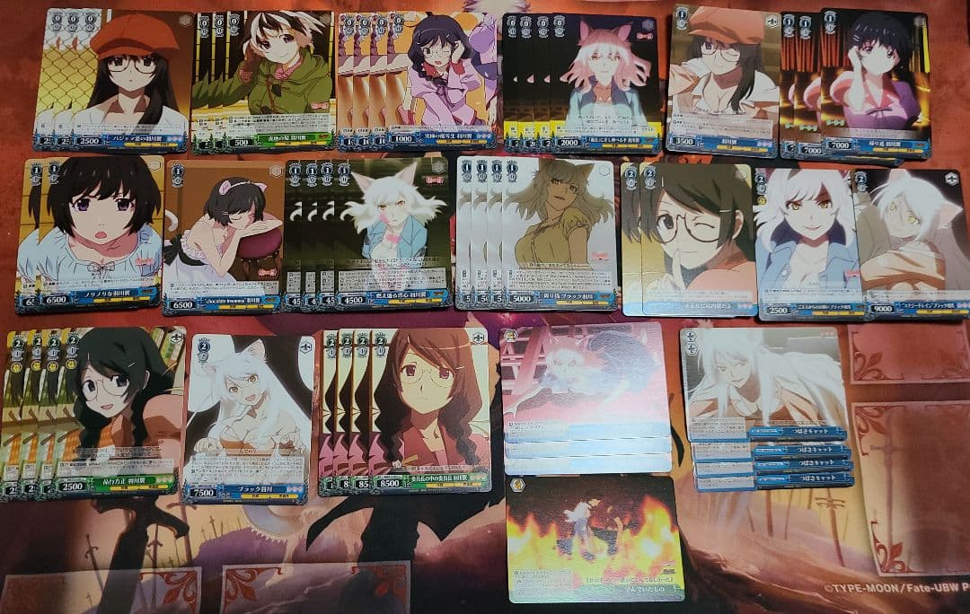 羽川翼　キャラ単　デッキ　物語シリーズ　化物語　ヴァイスシュヴァルツ