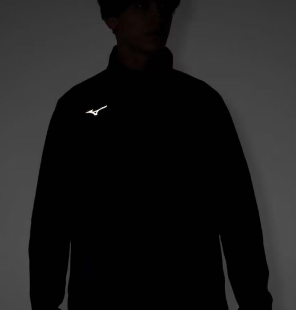 新品　ミズノ　メンズ　ブレスサーモ　軽量　あったか　ブラック　黒　スポーツ　M