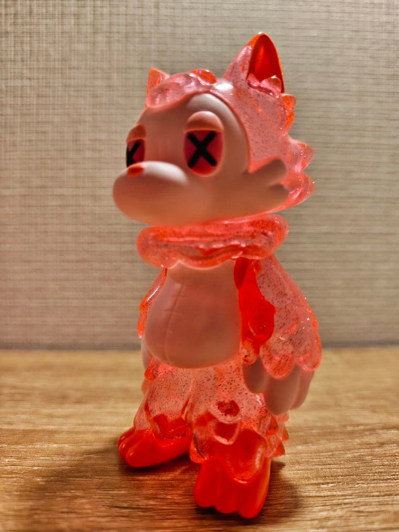 あらいきりこ　おおかみくんソフビ　キャンディピンク