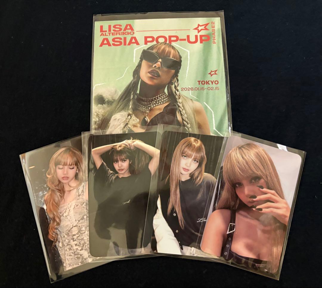LiSA ポップアップ グッズ購入特典 5点 フォトカード BLACKPINK
