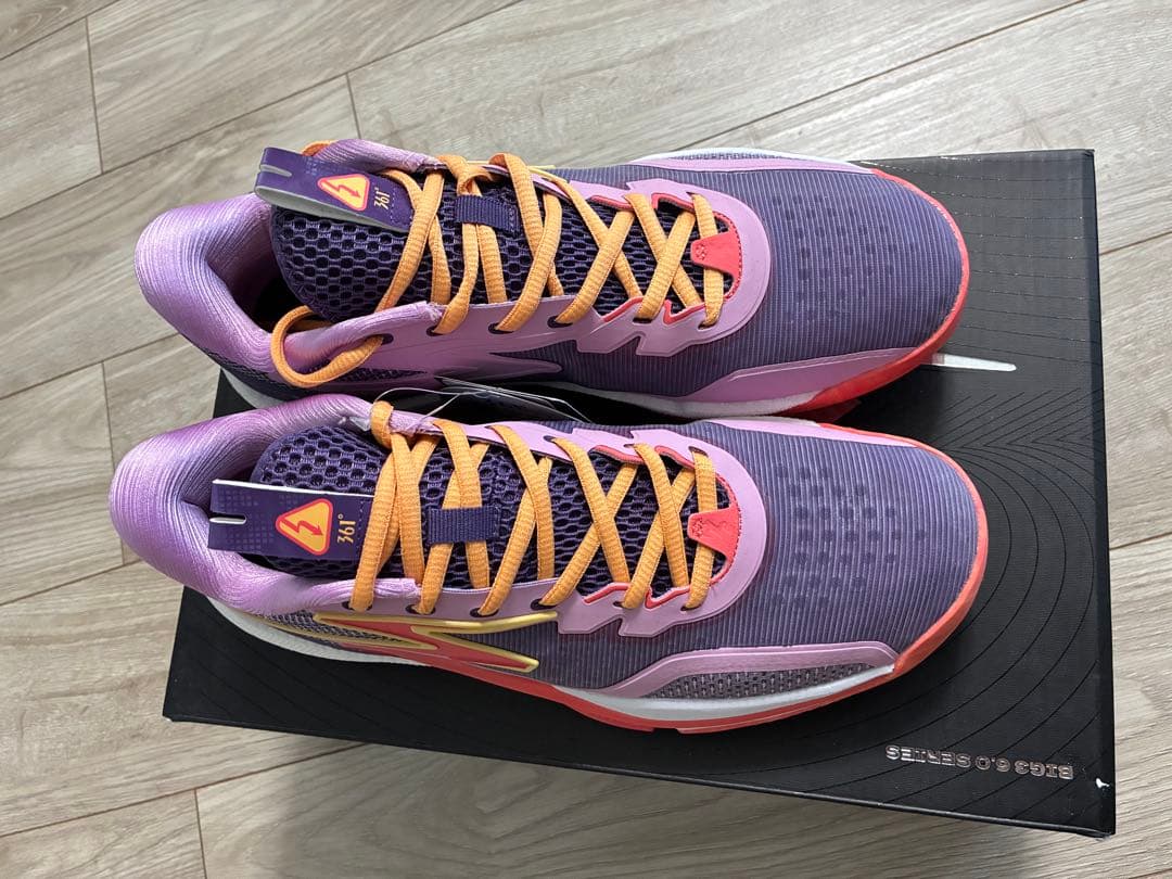 バスケットボールシューズ 紫/オレンジ US 9.5