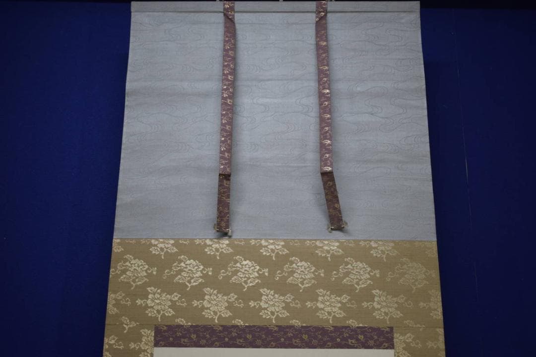 不詳/作者不詳/弘法大師行脚図/絹表装/布袋屋掛軸HJ-319