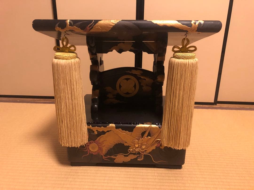 浄瑠璃　義太夫　見台　蒔絵　漆器　歌舞伎　文楽　三味線