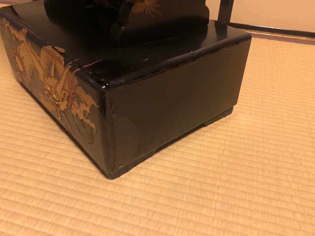 浄瑠璃　義太夫　見台　蒔絵　漆器　歌舞伎　文楽　三味線