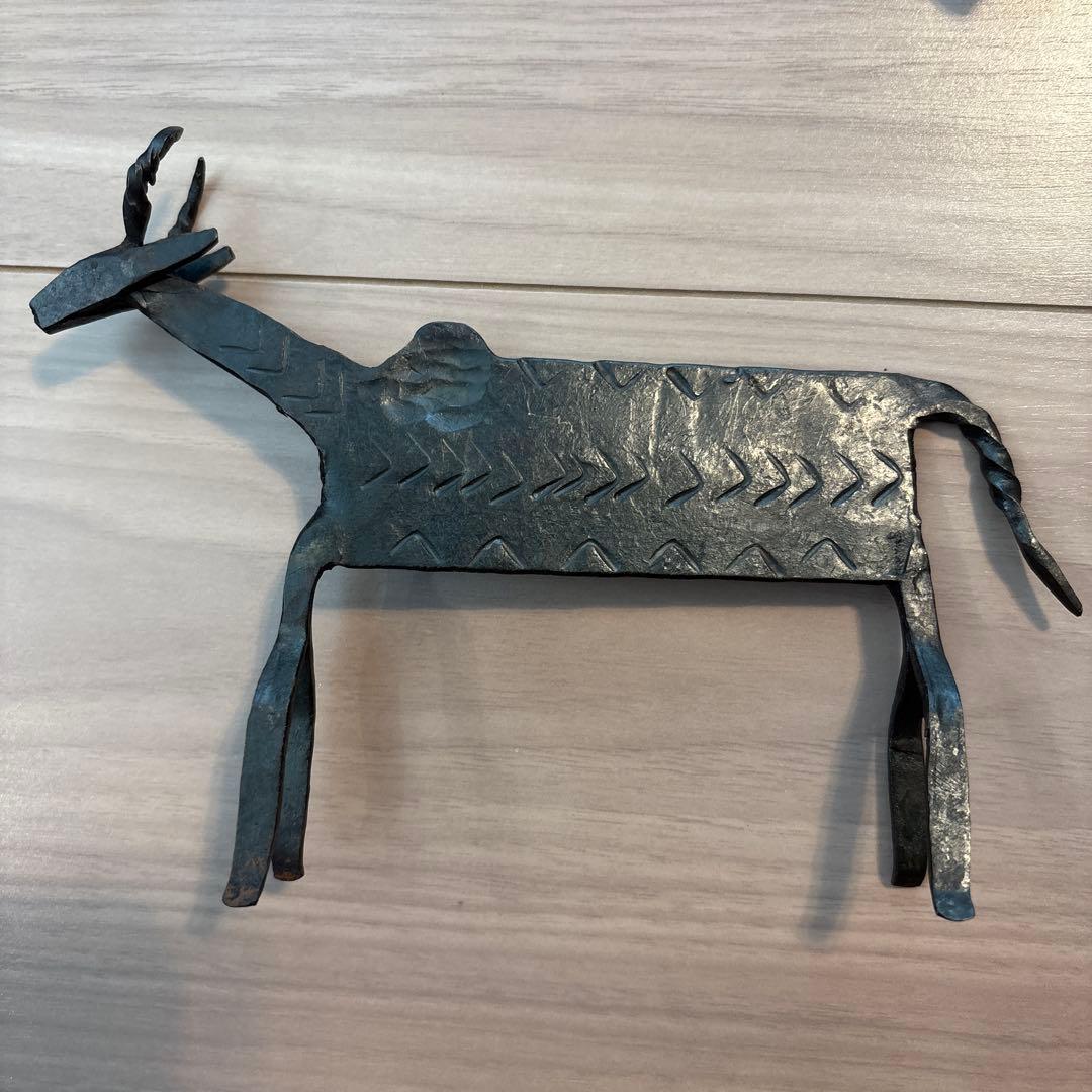 金属製動物彫刻 4点セット