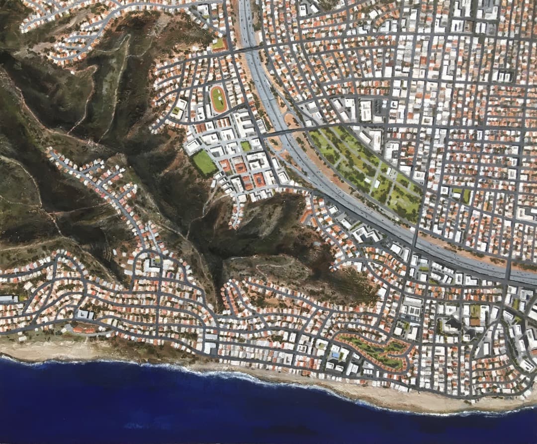 オリジナル絵画作品《Satellite Imagery No. 5》