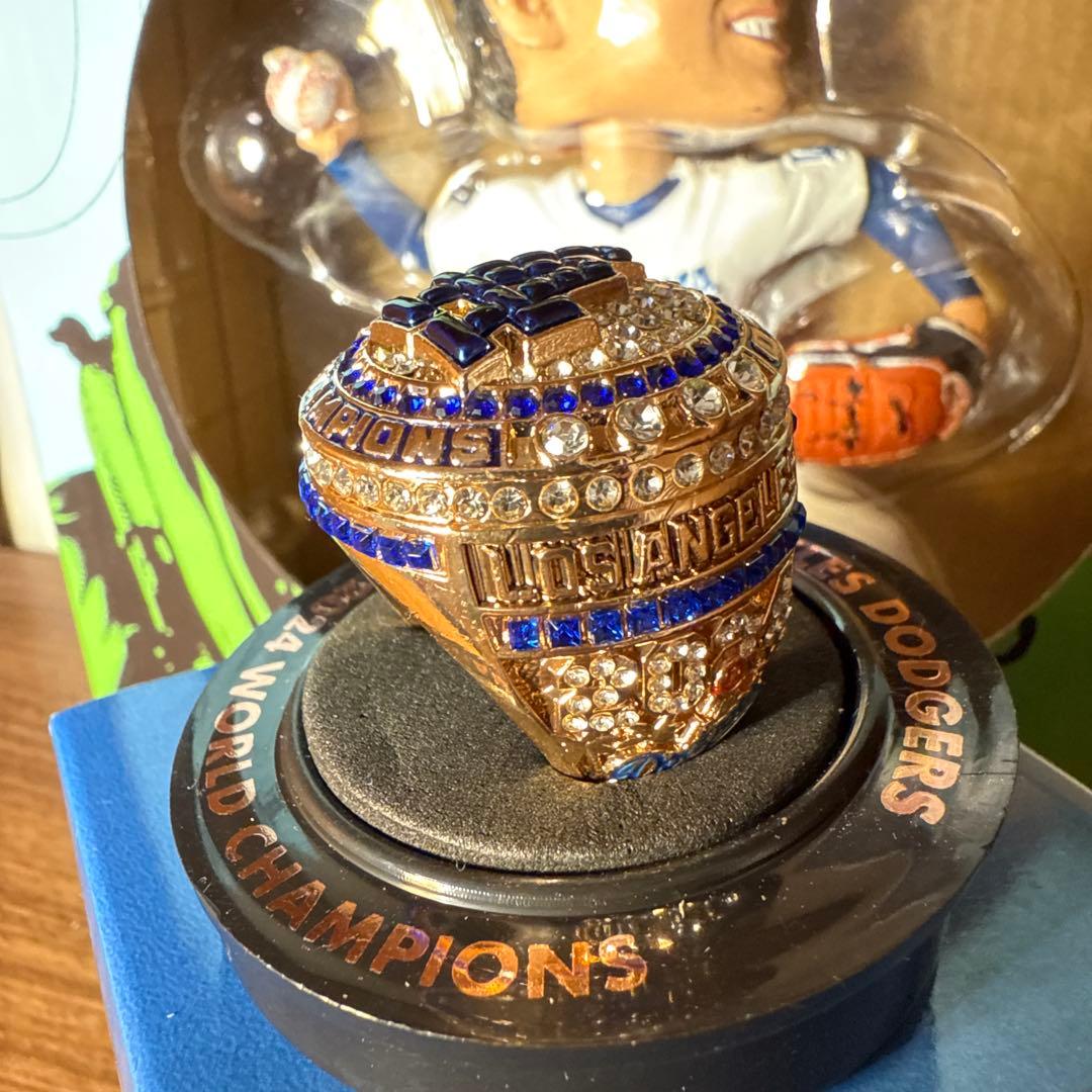 大谷翔平選手 ワールドシリーズ優勝リング ボブルヘッドセット