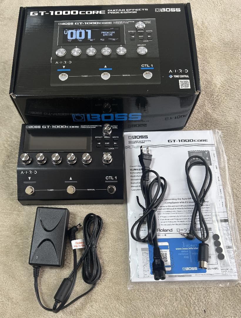 BOSS GT-1000CORE+BOSS MIDIケーブル