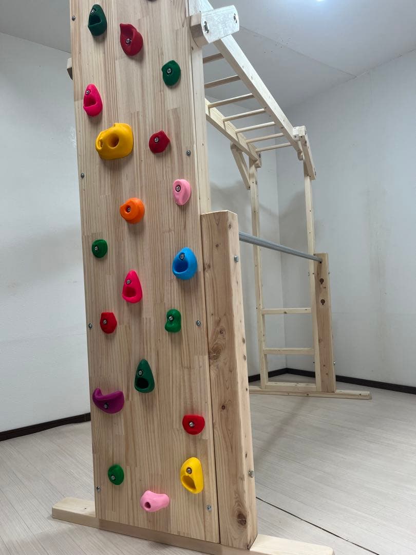 ねこ様　完成写真　うんていタイプC 長さ＋　ボルダリング　鉄棒　ターザンロープ