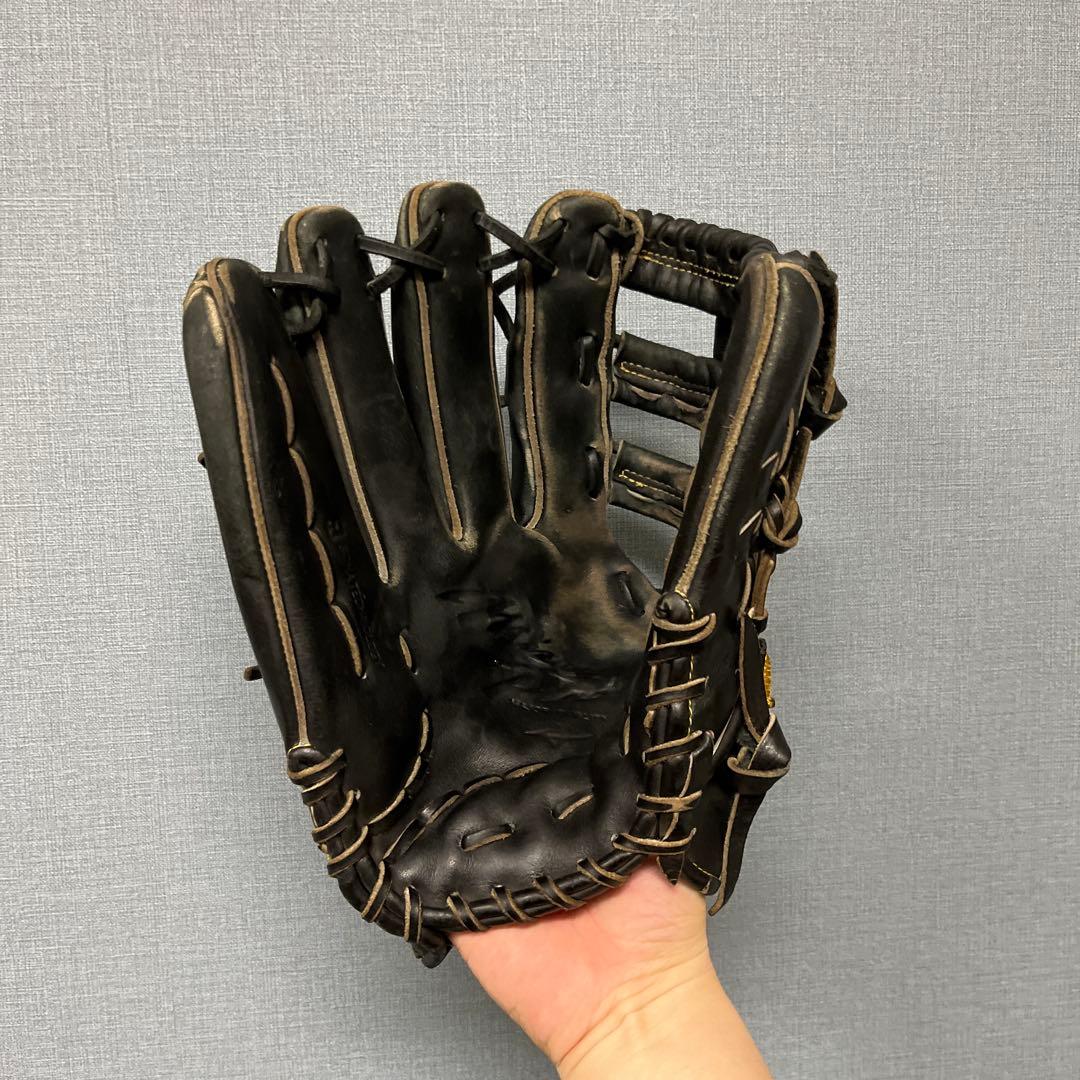 1201 ミズノプロ 5DNA キップレザー 硬式 外野手用グローブ 左投げ