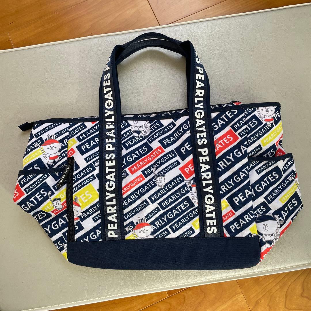 PEARLY GATES ロゴロッカーバッグ ネイビー