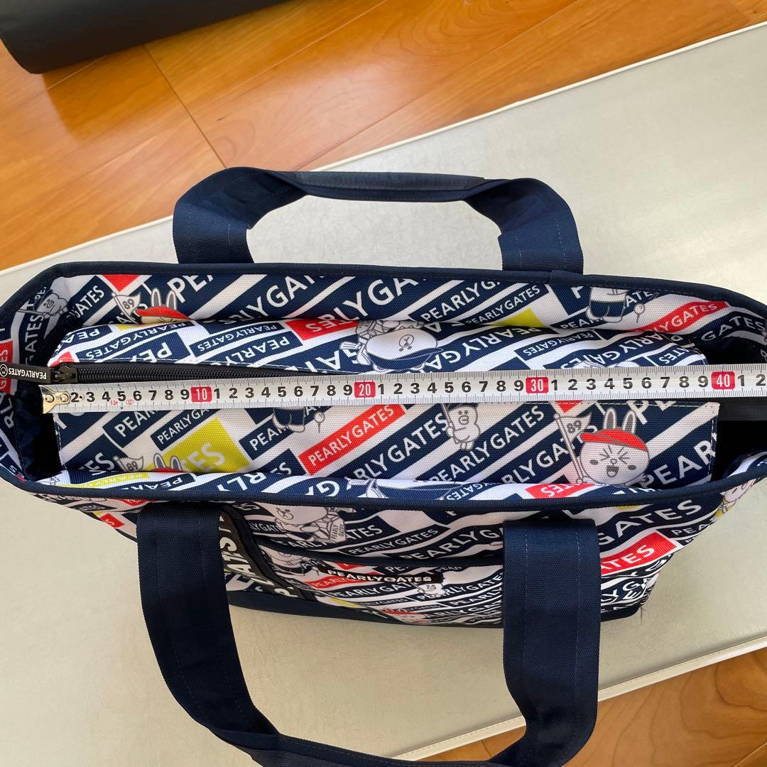 PEARLY GATES ロゴロッカーバッグ ネイビー