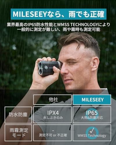 MiLESEEY ゴルフ レーザー距離計 PF1-Pro OLED 赤緑色字表p