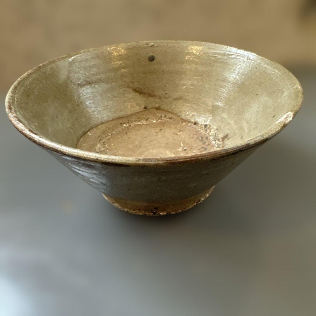 湧田焼.灰釉椀