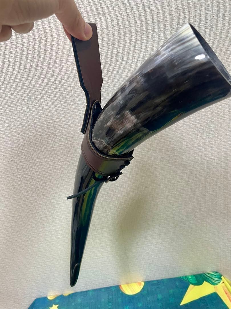 ヴァイキング ドリンキングホーン 角杯 ホーンカップ 400ml 4点セット