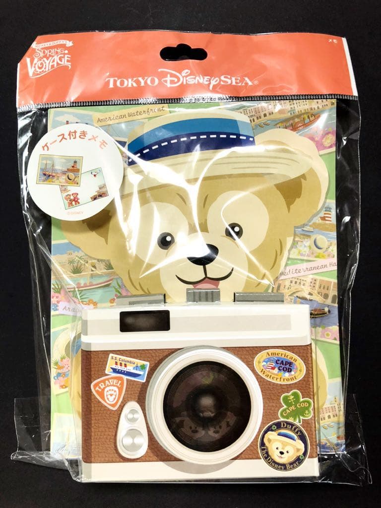 ☆新品☆ダッフィー カメラモチーフメモ帳