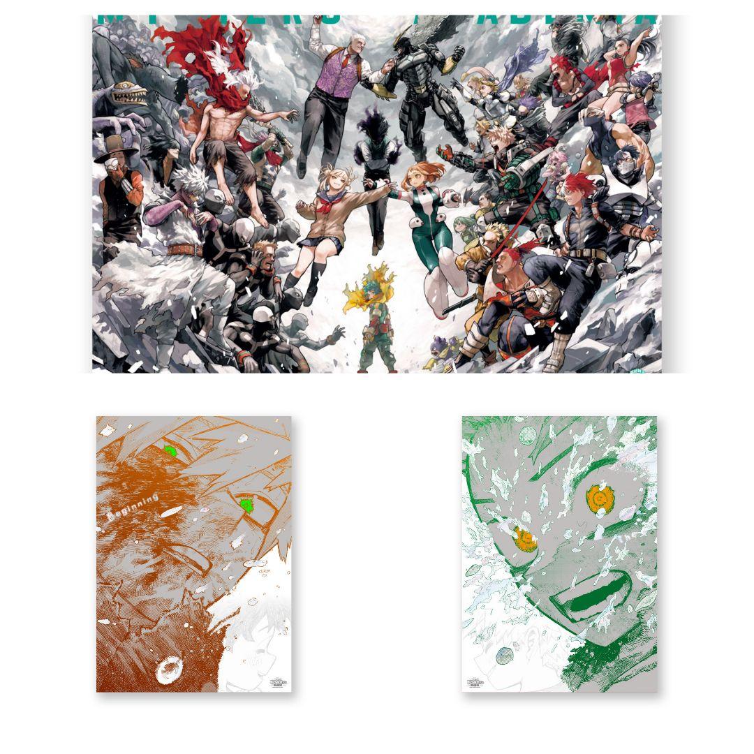 僕のヒーロアカデミア　原画展　ポスターセット