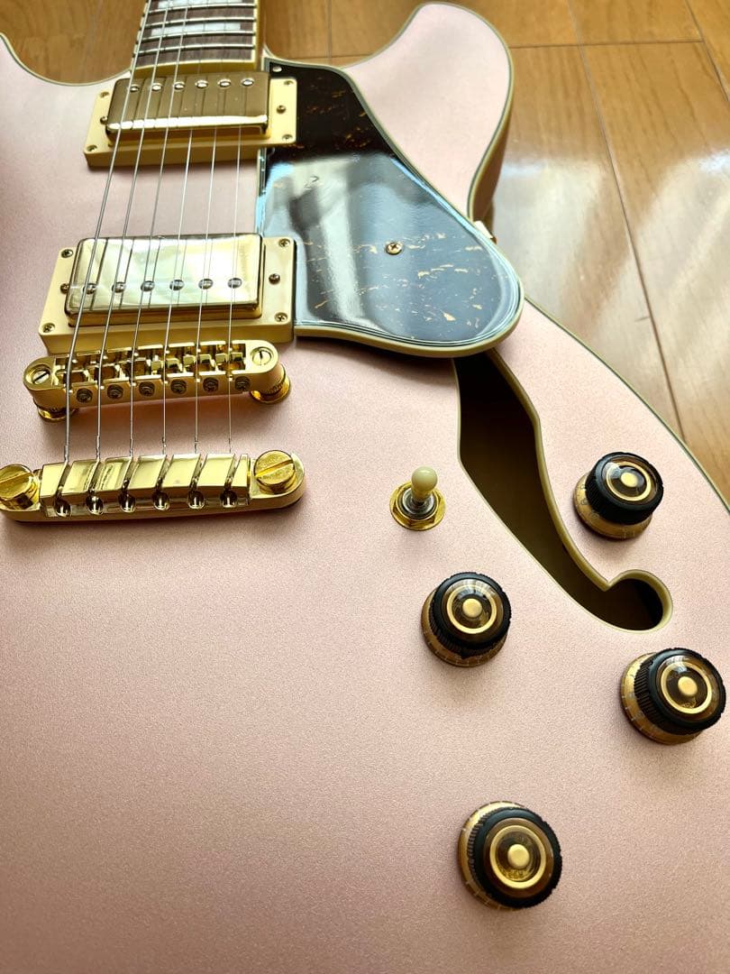 【美品】Ibanez AS73G Rose Gold セミアコ ギター