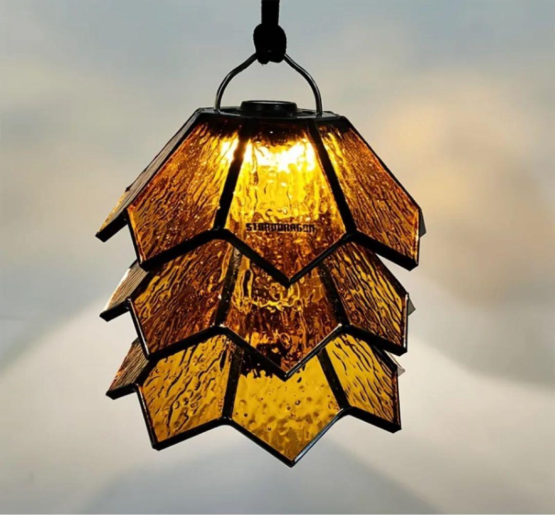 ゴールゼロ ガラスシェードsomabito ソマビト　逆鱗型ランタンシェード