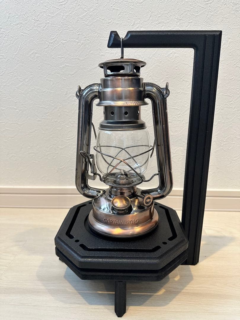 ランタンスタンド八角形 黒/ ハンドクラフト特注品 / 誰とも被らない/新品！