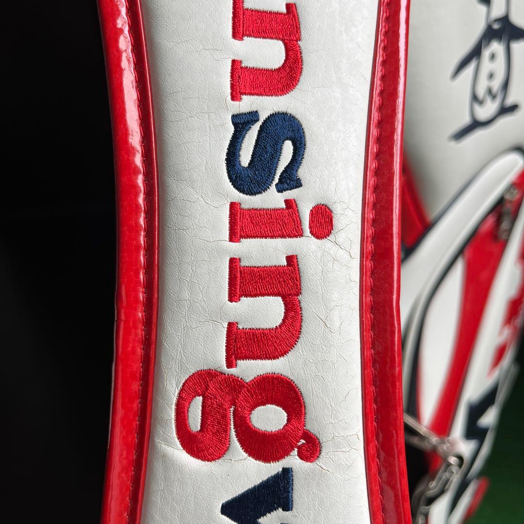 Munsingwear キャディバッグ ホワイト/レッド