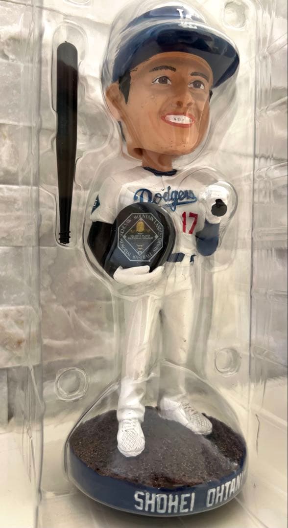 ★新品・未使用：世界に一つのレア逸品★大谷翔平2024MVPボブルヘッド粘土塗