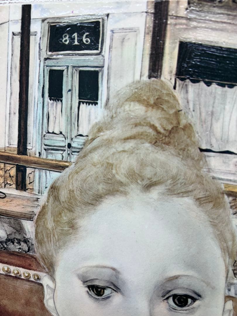 藤田嗣治 レオナール・フジタ カフェ 複製画