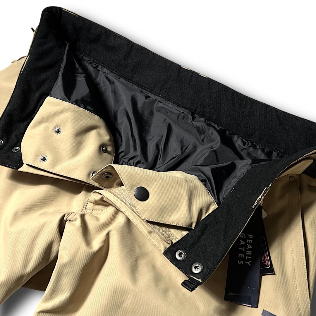 ベージュ パーリーゲイツ 定3.9万 防汚防水防風 ストレッチ スノーウェア M