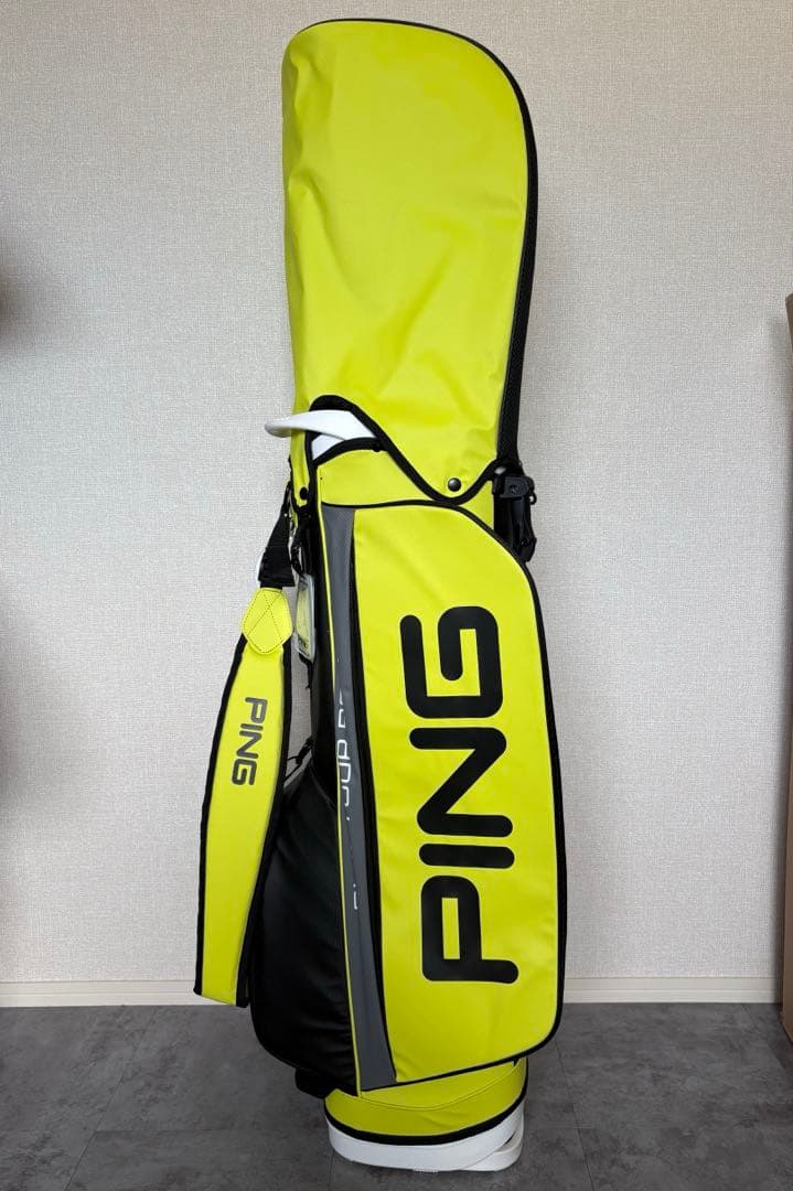 未使用品 PING キャディバッグ 24年モデル イエロー×ブラック