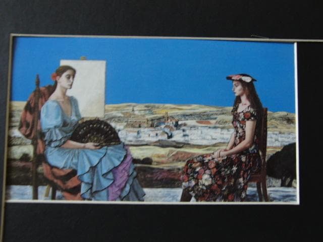 寺島龍一、【アンダルシア】、希少な画集より、状態良好、新品高級額装付