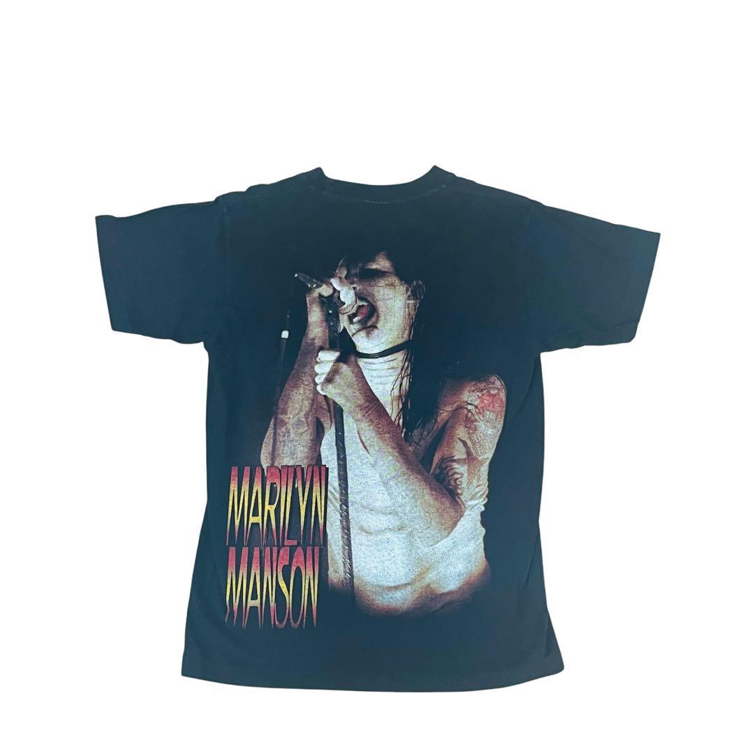 Marilyn Manson マリリン マンソン/Tシャツ/両目プリント/M