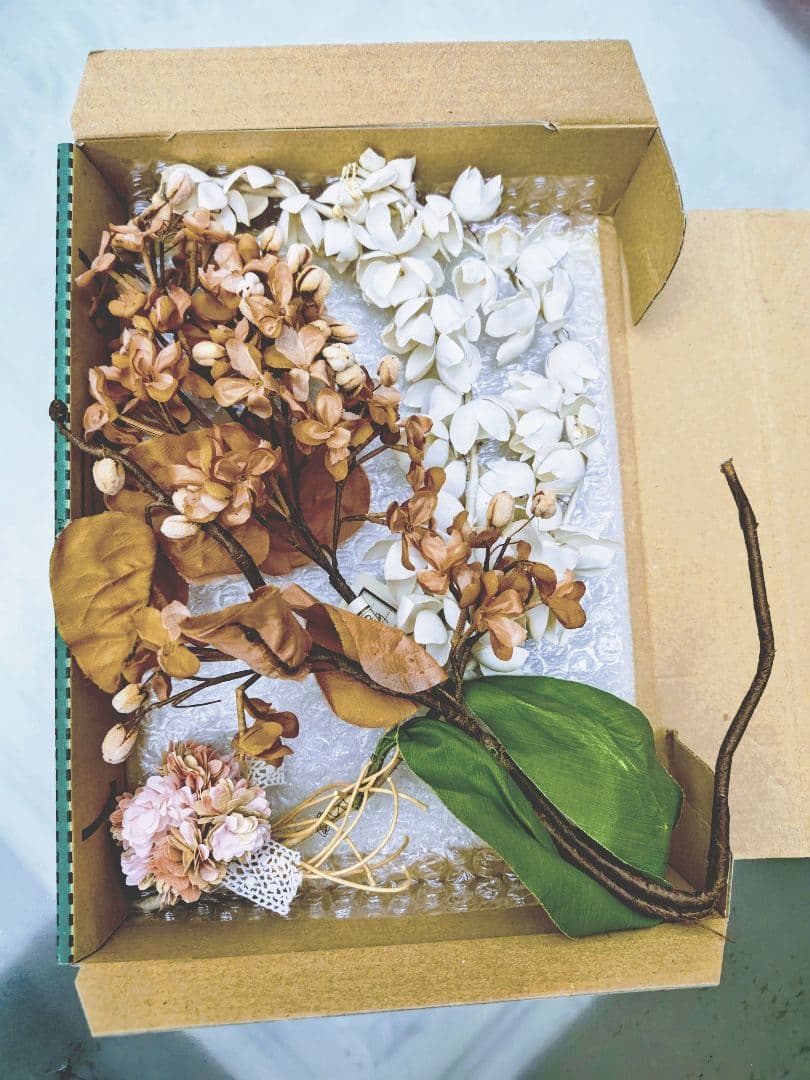 フランスアンティーク✨️大きな布花 ２点＋オマケ付き♡