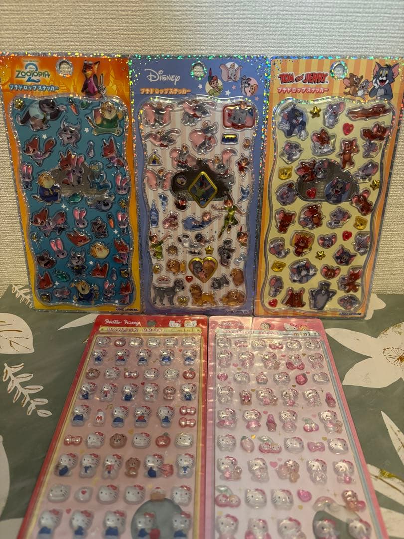 【即日発送】プチドロップステッカー•ボンボンドロップシール シール5点セット