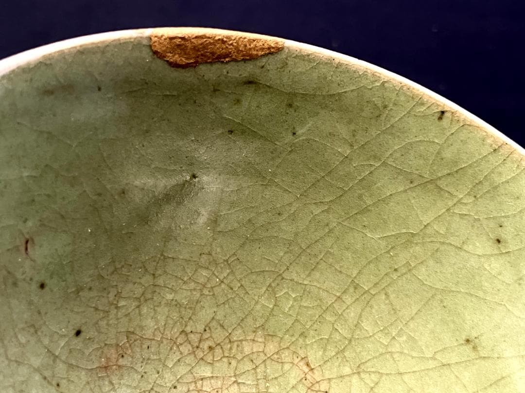 茶碗■朝鮮高麗期 高麗青磁古青磁 金継直し有 古玩 唐物 陶磁李朝 時代物■