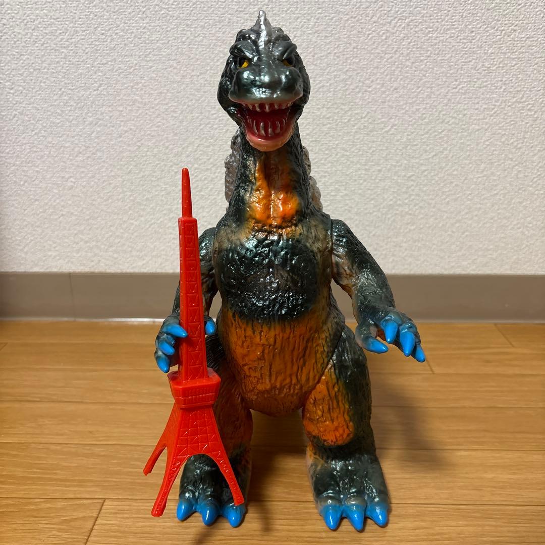 ブルマァク　Gゴジラ　ジャイアントゴジラ　ソフビ　レトロカラー　美品