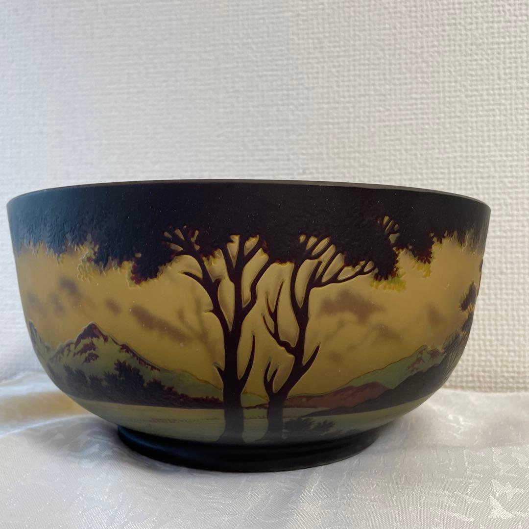 galle 椀 山と木のデザイン 直径約23cm