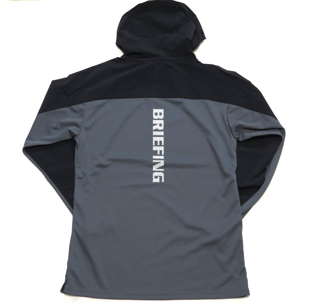 ⓂBRIEFING GOLF ブリーフィングゴルフ背面ロゴハーフジップフーディー