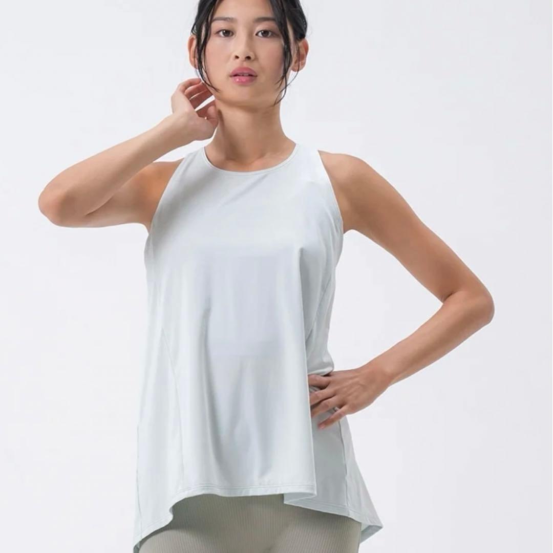 SUKALA スカラ　バックツイストセパレートタンクトップ　ペールミント　L