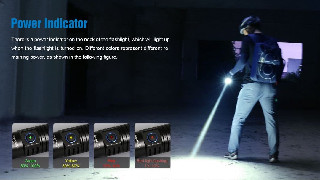 Trustfire 懐中電灯 LEPハンディライト タクティカルライト