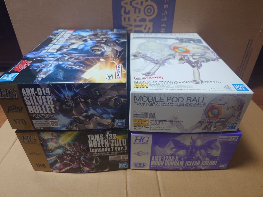 シルヴァ・バレト、ローゼン・ズール、ムーンガンダムクリア、MGボール まとめ売り