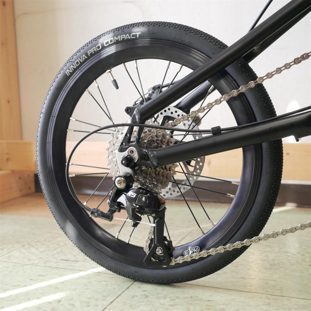 16インチ349　折り畳み自転車　アルミフレーム　ディスクブレーキ