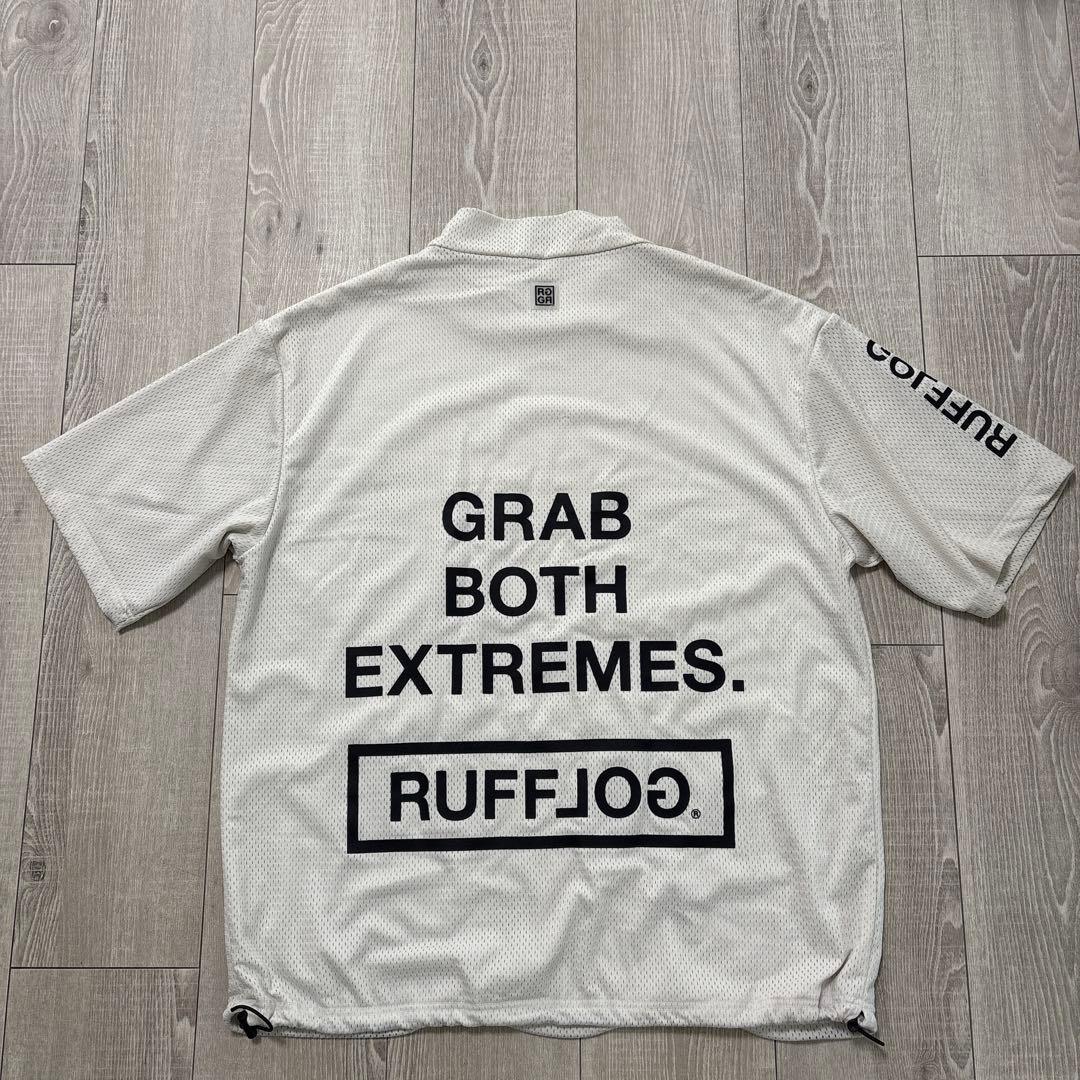 hana　RUFFLOGメッシュモックネック M ホワイト