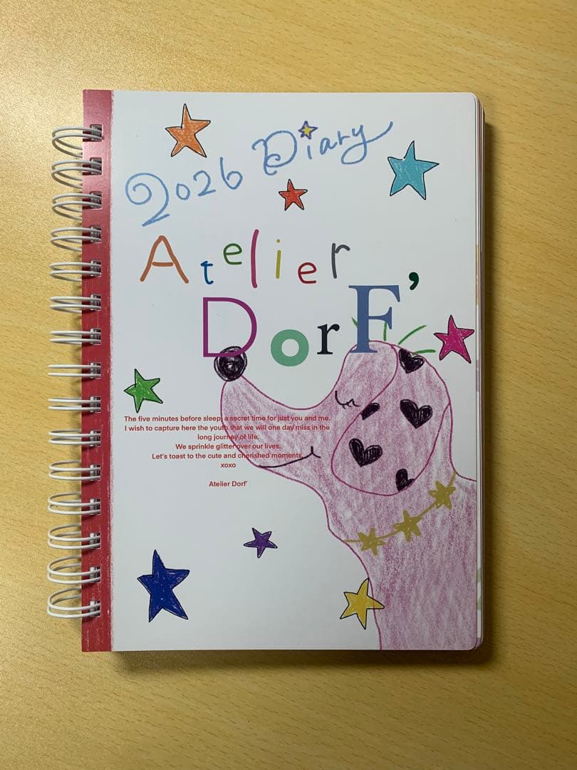 【巾着付】2026 Diary Atelier Dorf 手帳