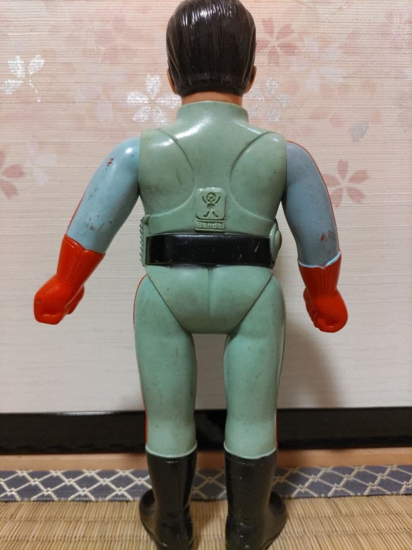 仮面ライダーX　バンダイ　面取れソフビ／マスク欠品